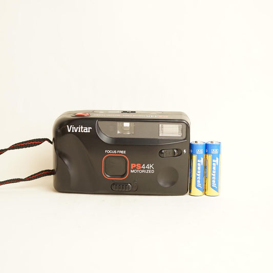 Vivitar PS44K Film Camera | 35mm Point & Shoot | Tested & Working | Black