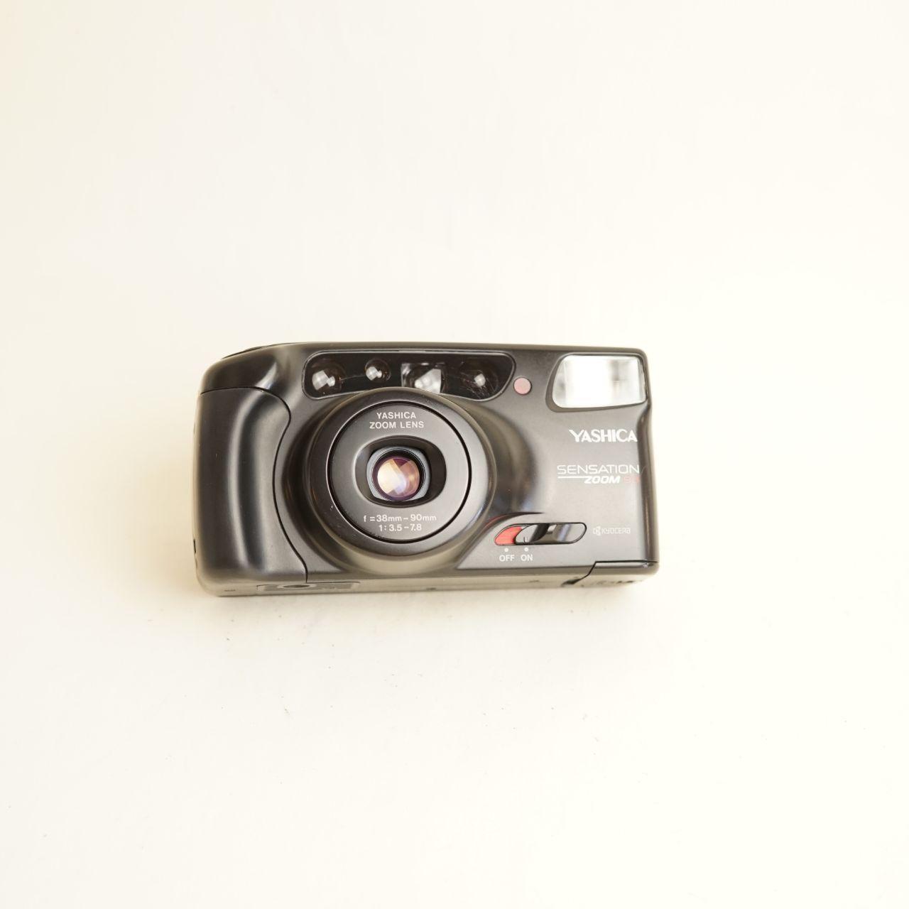 Yashica Sensation Zoom 90 Film Camera | 35mm Point & Shoot | Tested & Working | Black