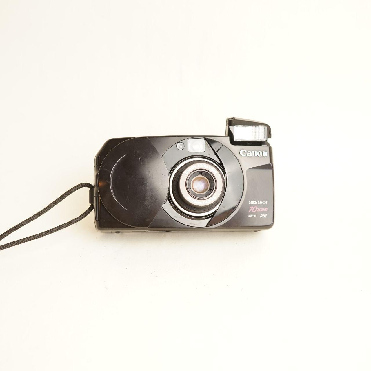 Canon Sure Shot 70 Zoom Film Camera | 35mm Point & Shoot | Tested & Working | Black