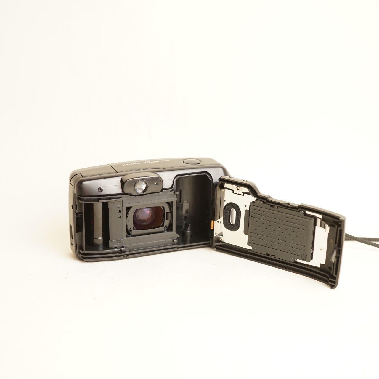 Canon Sure Shot 70 Zoom Film Camera | 35mm Point & Shoot | Tested & Working | Black