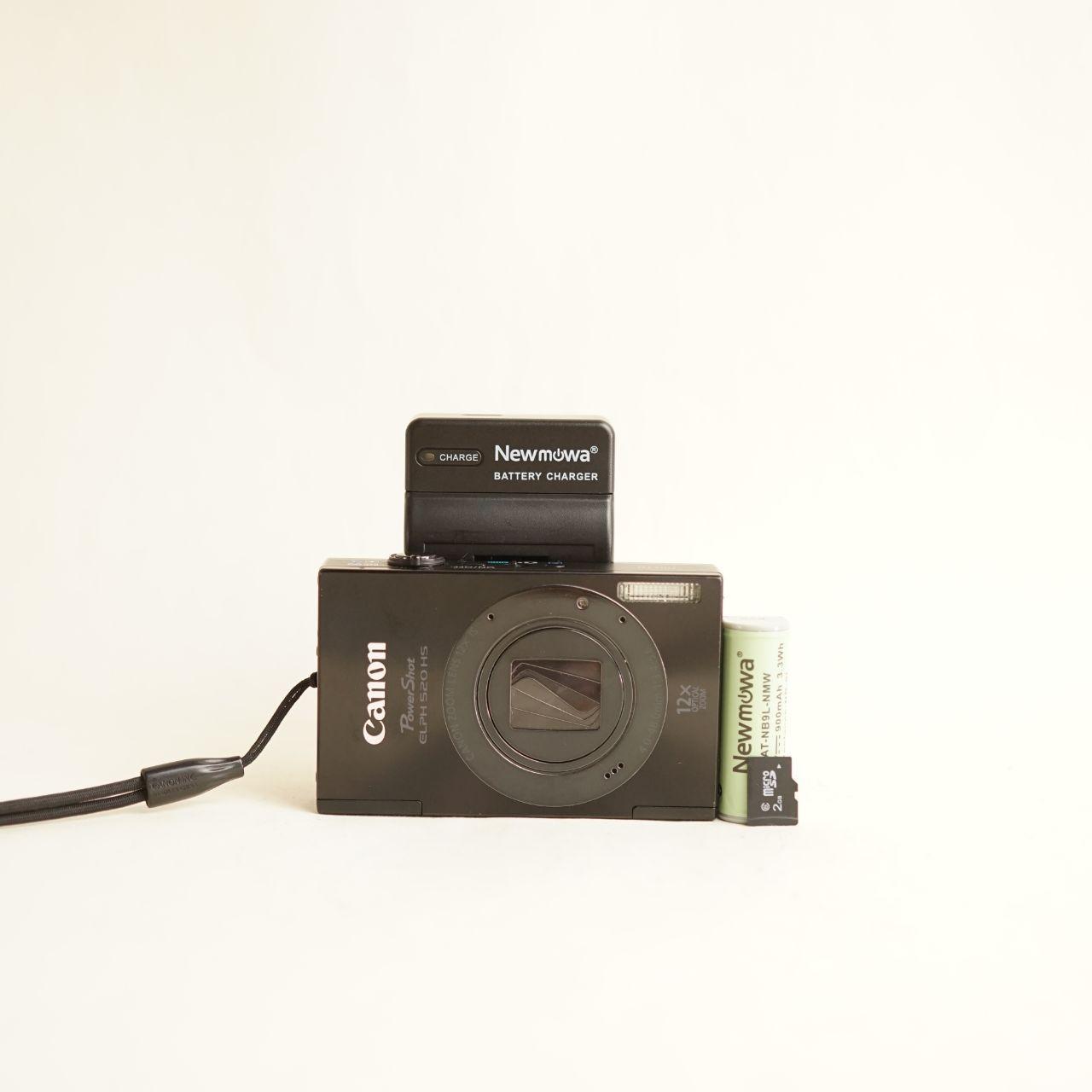 Canon PowerShot ELPH 520 HS Digital Camera | 10.1MP | Tested & Working | Black