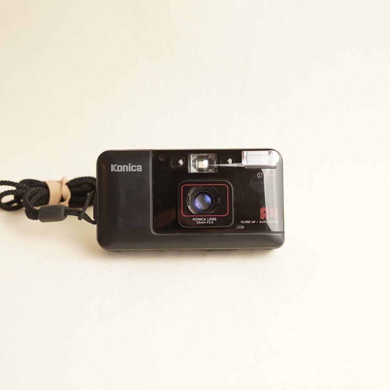 Konica A4 Film Camera | 35mm Point & Shoot | Tested & Working | Black