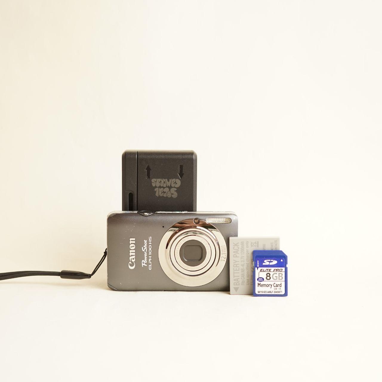 Canon PowerShot ELPH 100 HS Digital Camera | 12.1MP | Read Description | Grey