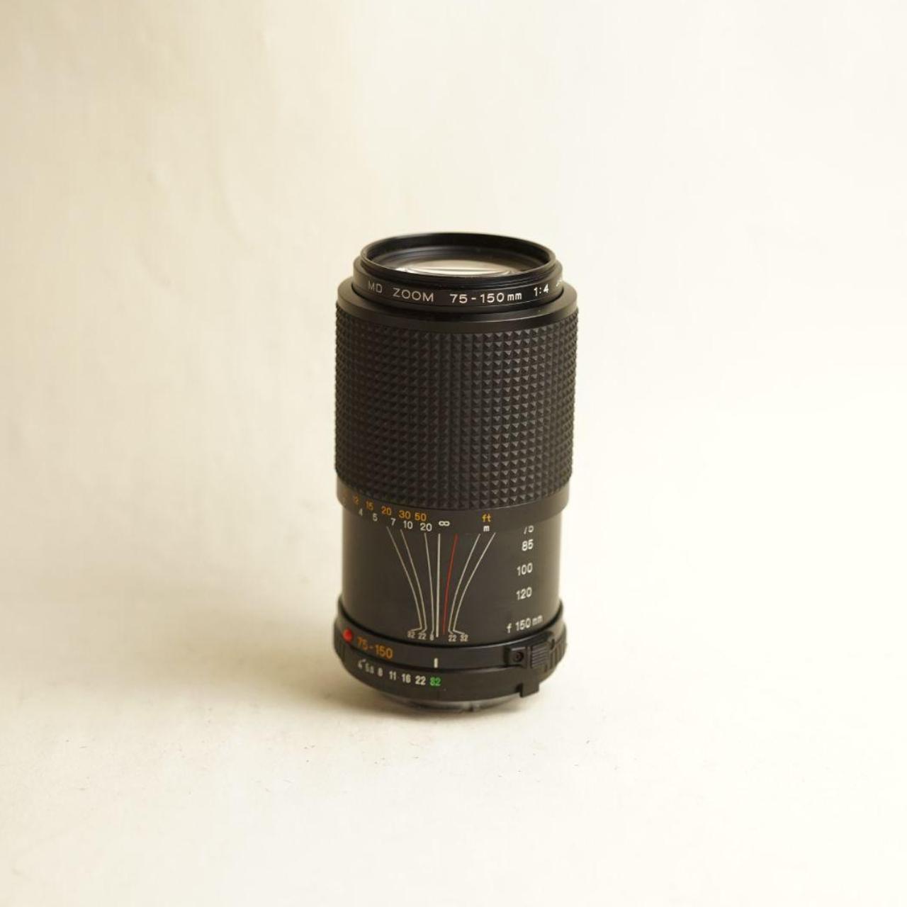 Minolta MD 75-150mm f/4 Zoom Lens | Minolta MD Mount | 49mm | Tested & Working | Black