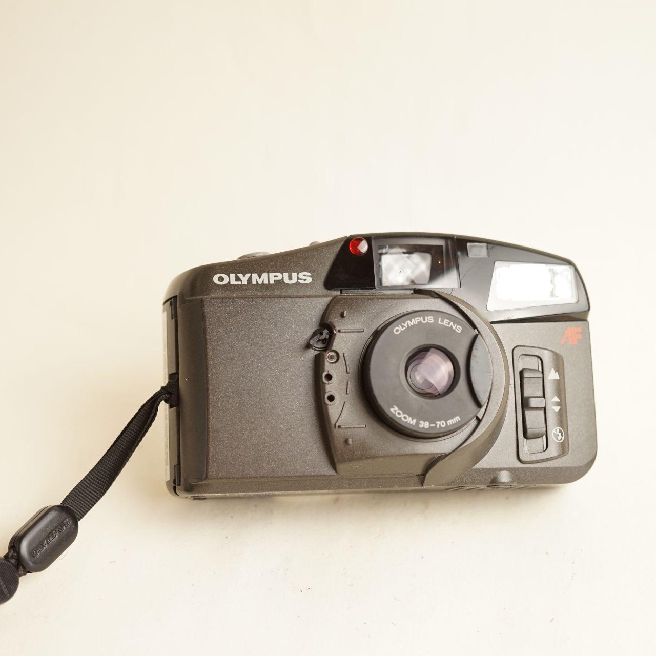 Olympus Accura Zoom 70 Film Camera | 35mm Point & Shoot | Tested & Working | Grey