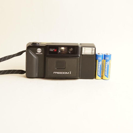 Minolta Freedom I Film Camera | 35mm Point & Shoot | Tested & Working | Black