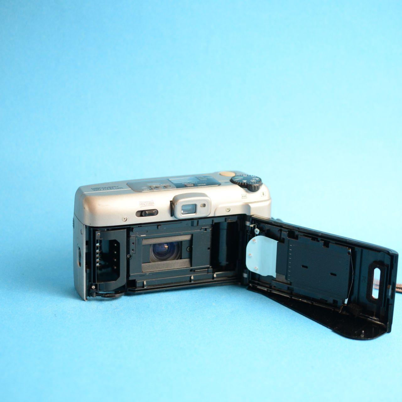 Fujifilm Discovery 320 Zoom Date Film Camera | 35mm Point & Shoot | Tested & Working | Silver