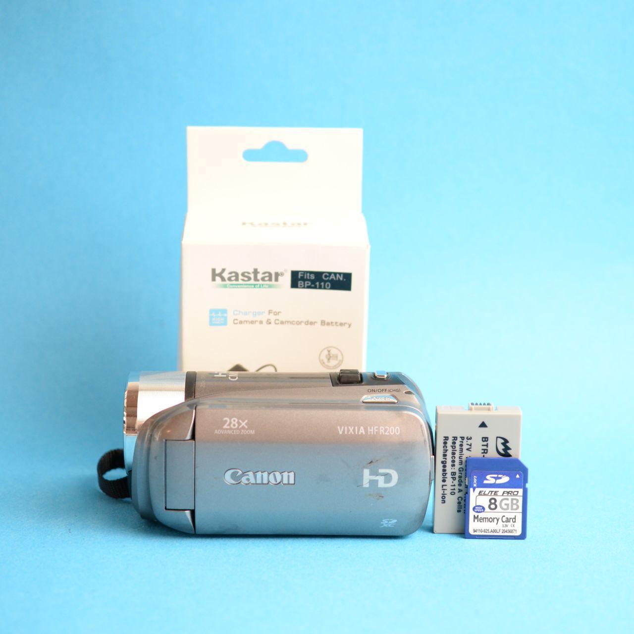 Canon Vixia HF R200 Camcorder | Tested & Working | Grey