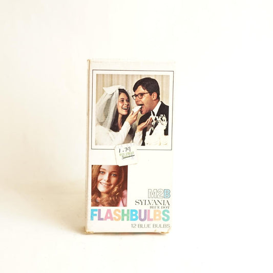 Sylvania Blue Dot M2B Flashbulbs | Vintage Camera Flash Bulbs | Boxed