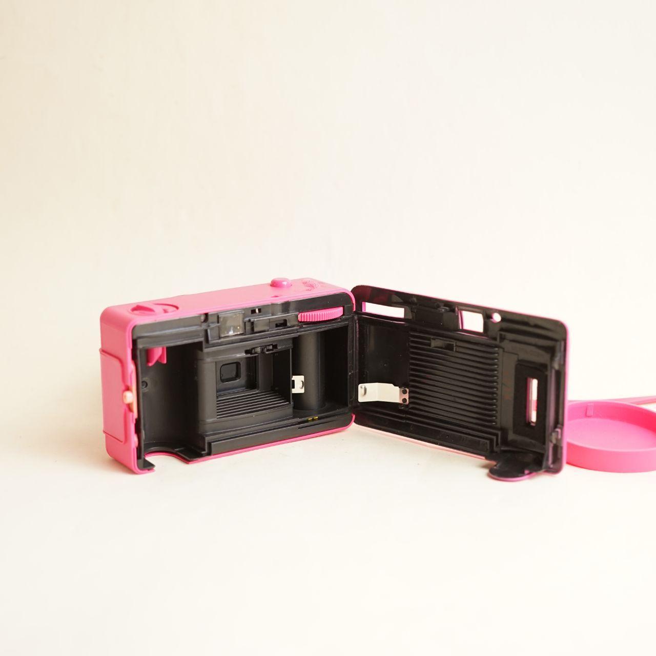 Lomography Fisheye Film Camera | 35mm Point & Shoot | Tested & Working | Pink