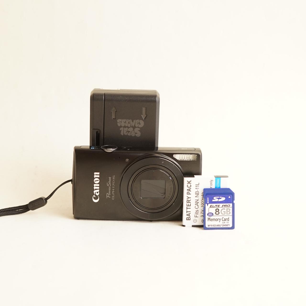 Canon PowerShot ELPH 170 IS Digital Camera | 20MP | Tested & Working | Black