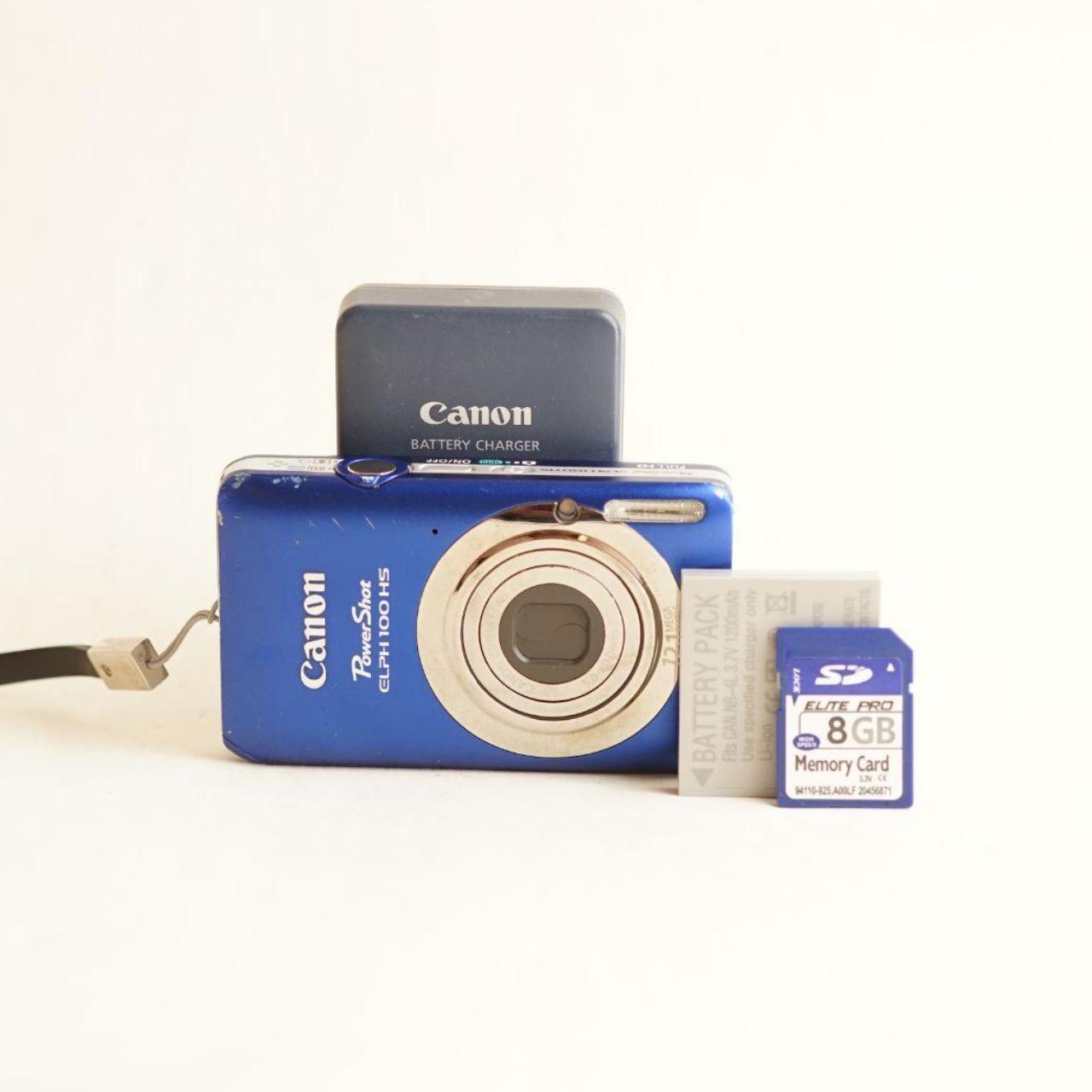 Canon PowerShot ELPH 100 HS Digital Camera | 12.1MP | Read Description | Blue