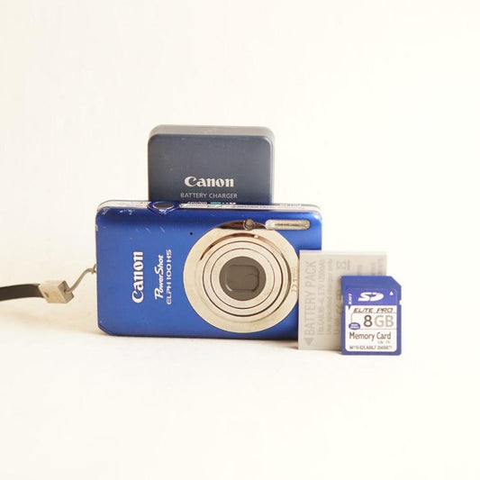 Canon PowerShot ELPH 100 HS Digital Camera | 12.1MP | Read Description | Blue