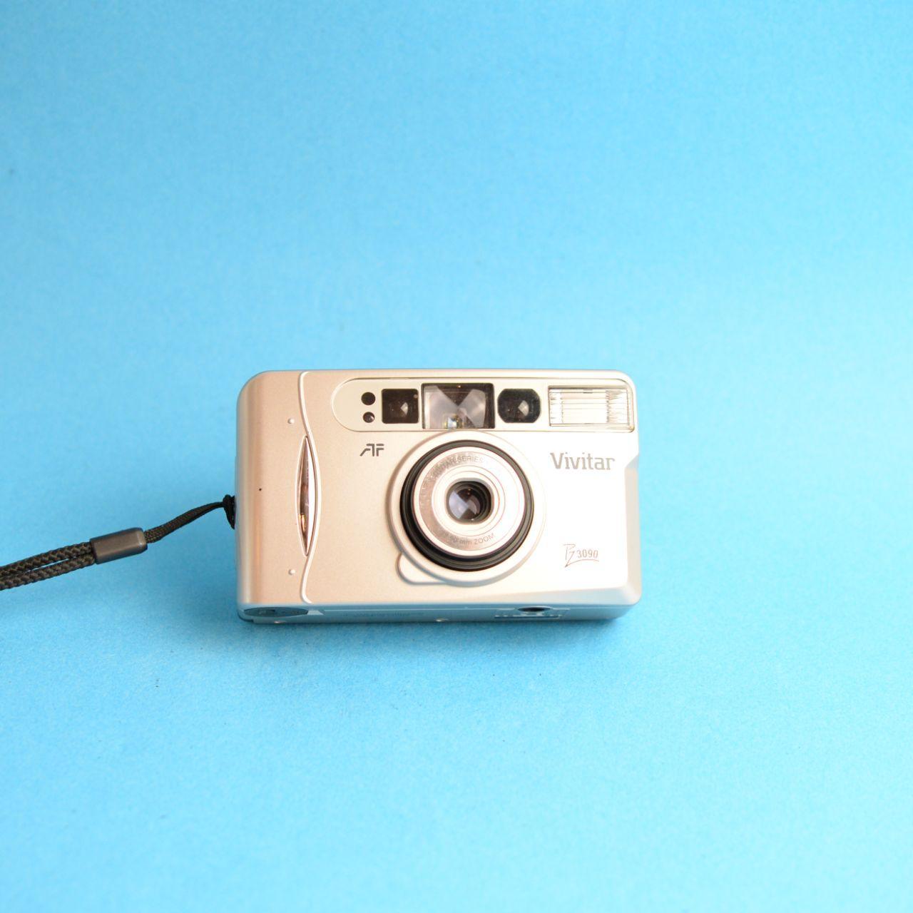 Vivitar PZ 3090 Film Camera | 35mm Point & Shoot | Tested & Working | Silver