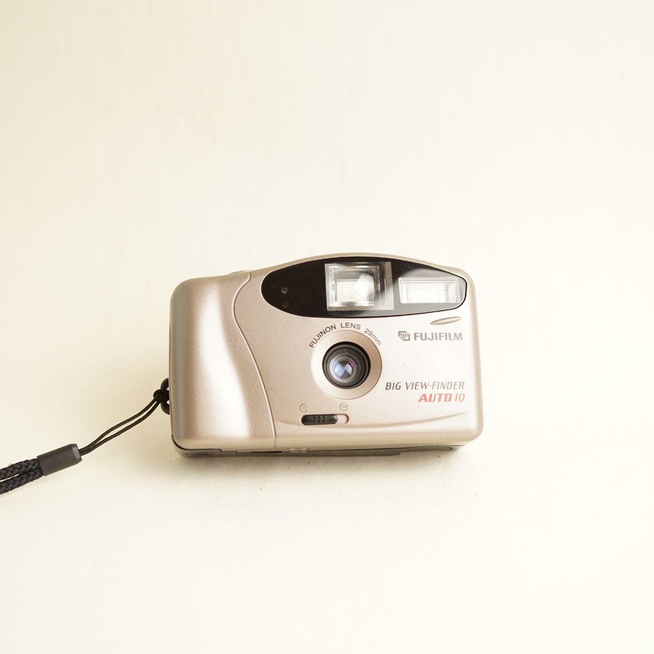 Fujifilm Big View-Finder Auto 10 Film Camera | 35mm Point & Shoot | Tested & Working | Tan