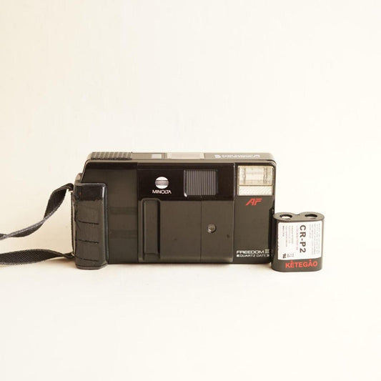 Minolta Freedom III Quartz Date Film Camera | 35mm Point & Shoot | Tested & Working | Black