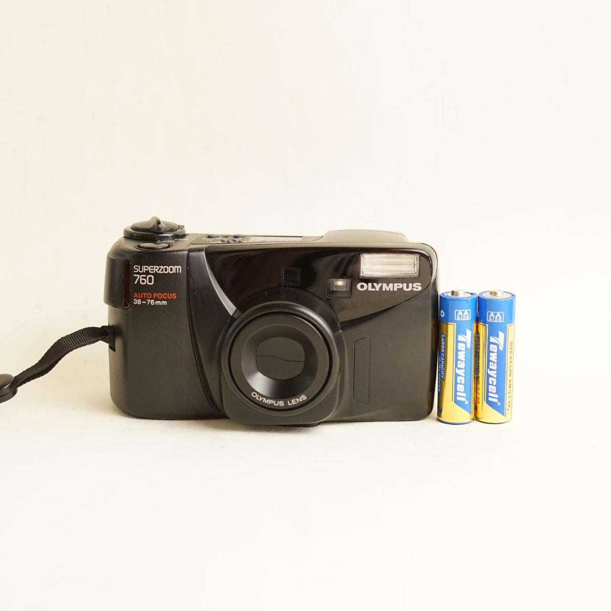 Olympus SuperZoom 760 Film Camera | 35mm Point & Shoot | Tested & Working | Black