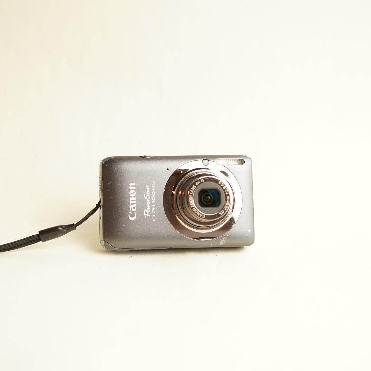 Canon PowerShot ELPH 100 HS Digital Camera | 12.1MP | Tested & Working | Grey