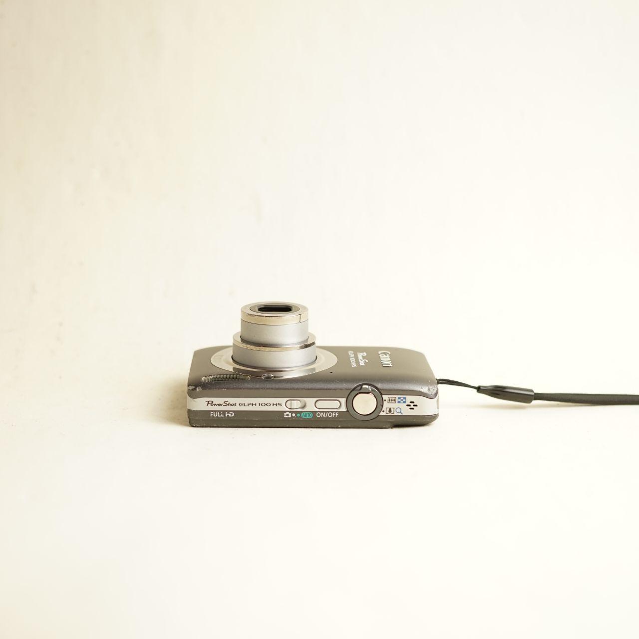 Canon PowerShot ELPH 100 HS Digital Camera | 12.1MP | Tested & Working | Grey