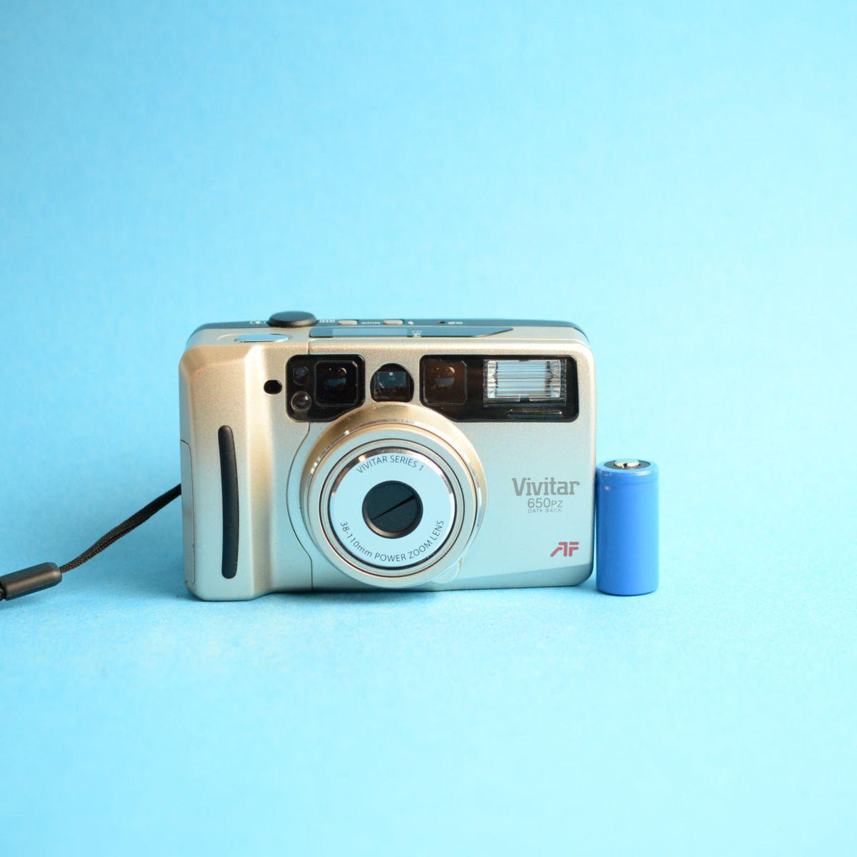 Vivitar 650 PZ Film Camera | 35mm Point & Shoot | Tested & Working | Silver