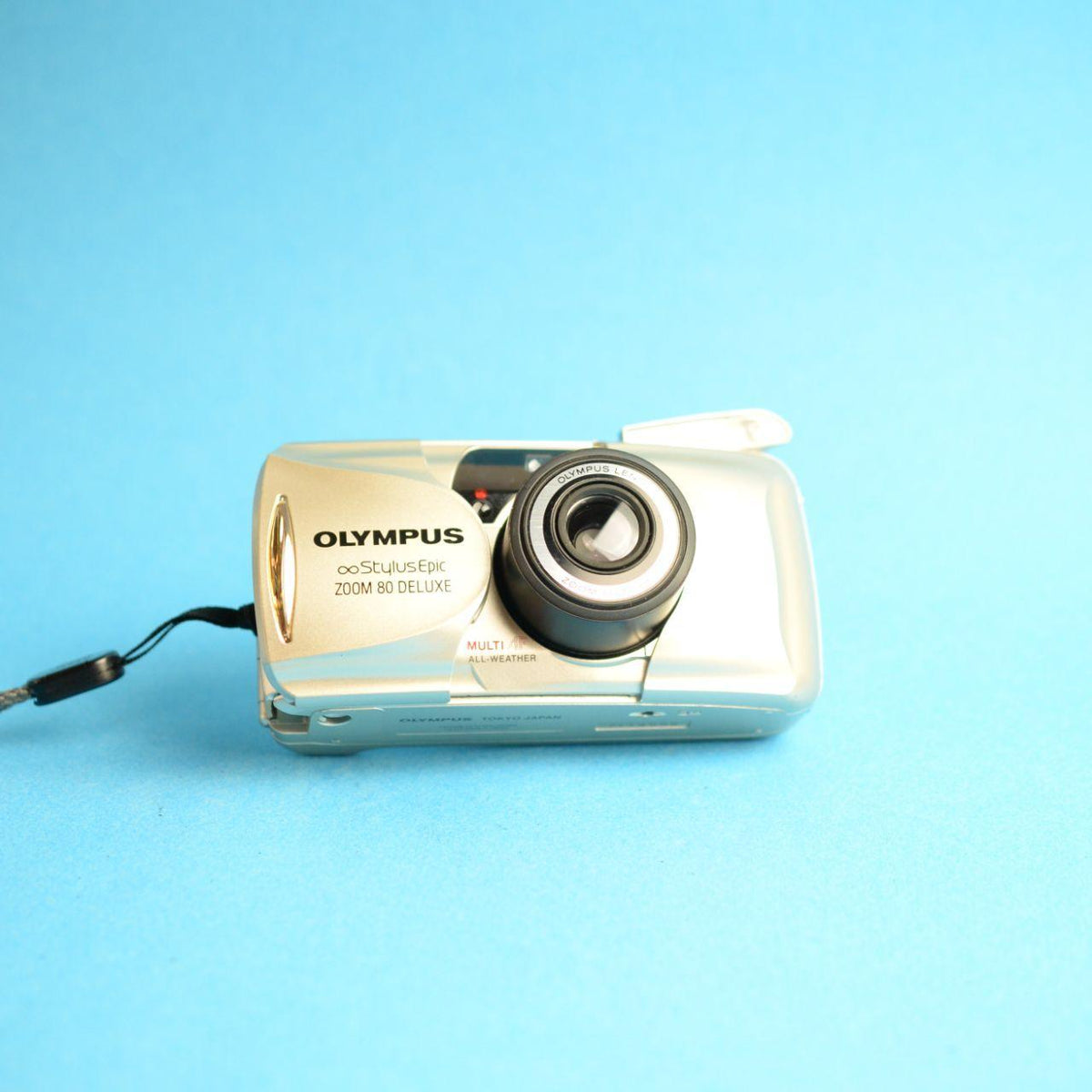 Olympus Stylus Epic Zoom 80 Deluxe Film Camera | 35mm Point & Shoot | Tested & Working | Gold