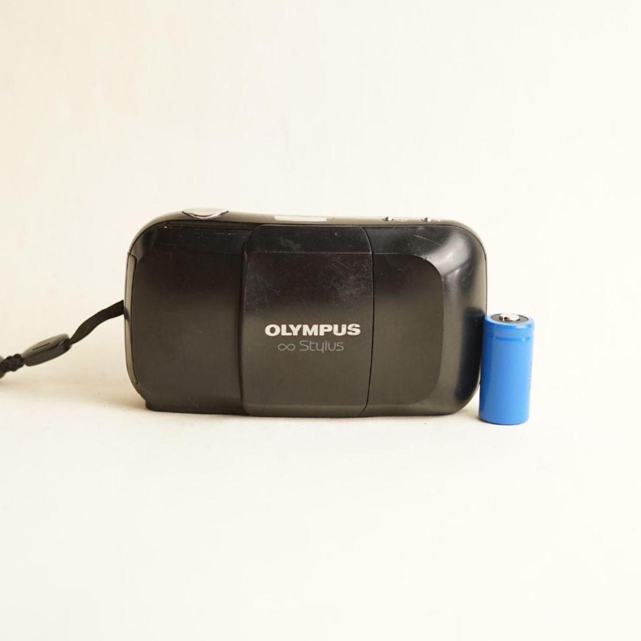 Olympus Infinity Stylus Film Camera | 35mm Point & Shoot | Tested & Working | Black