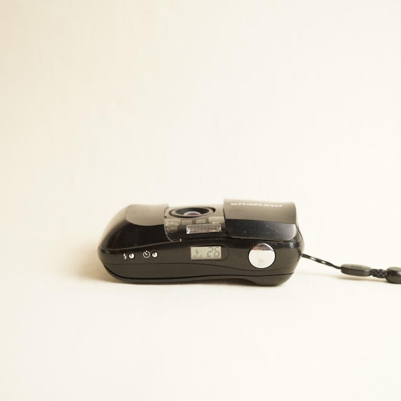 Olympus Infinity Stylus Film Camera | 35mm Point & Shoot | Tested & Working | Black