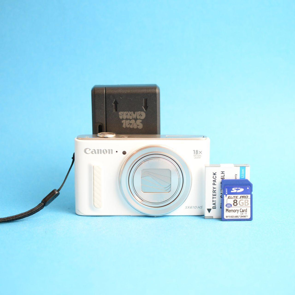 Canon PowerShot SX610 HS Digital Camera | 20.2MP | Tested & Working | White