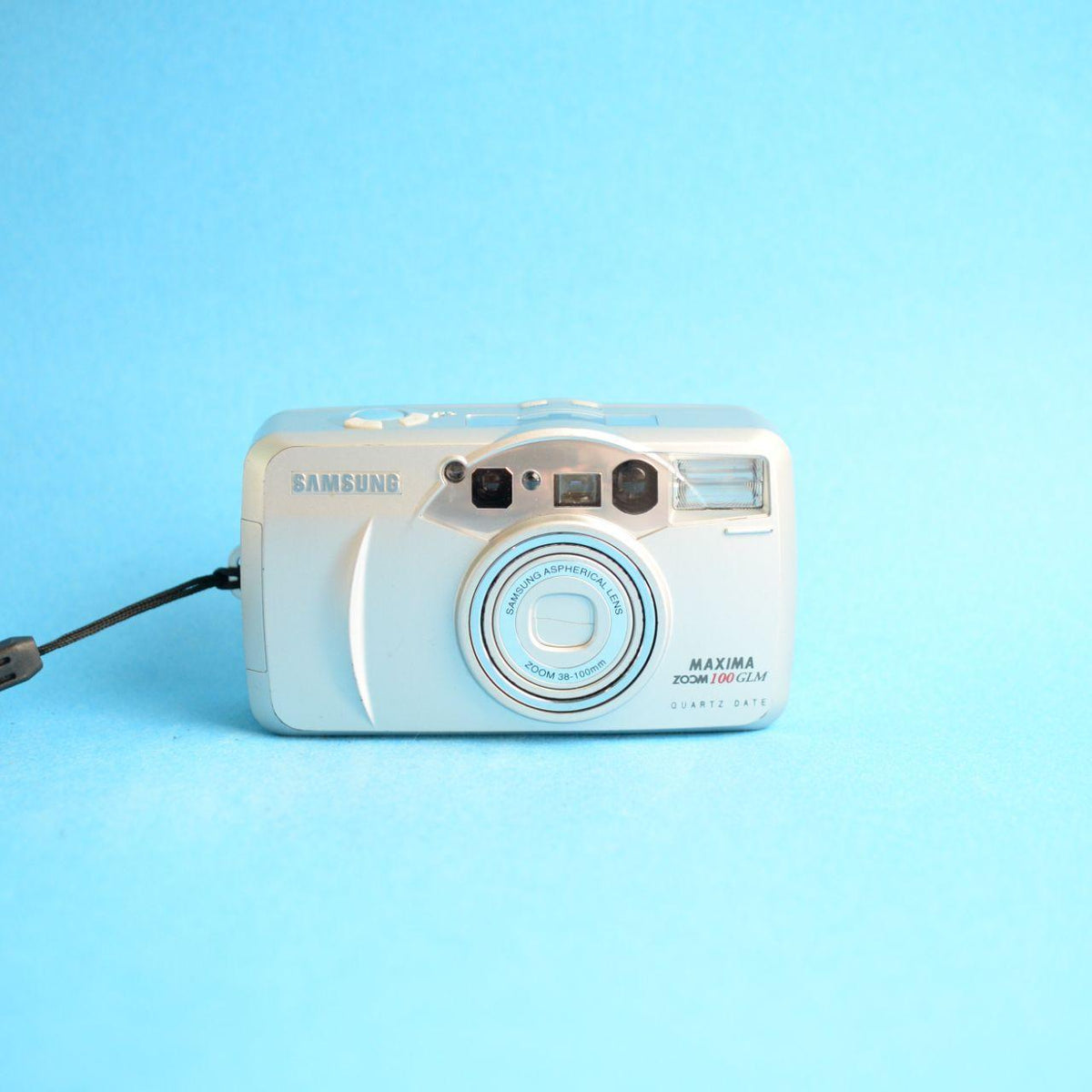 Samsung Maxima Zoom 100 GLM Film Camera | 35mm Point & Shoot | Tested & Working | Silver