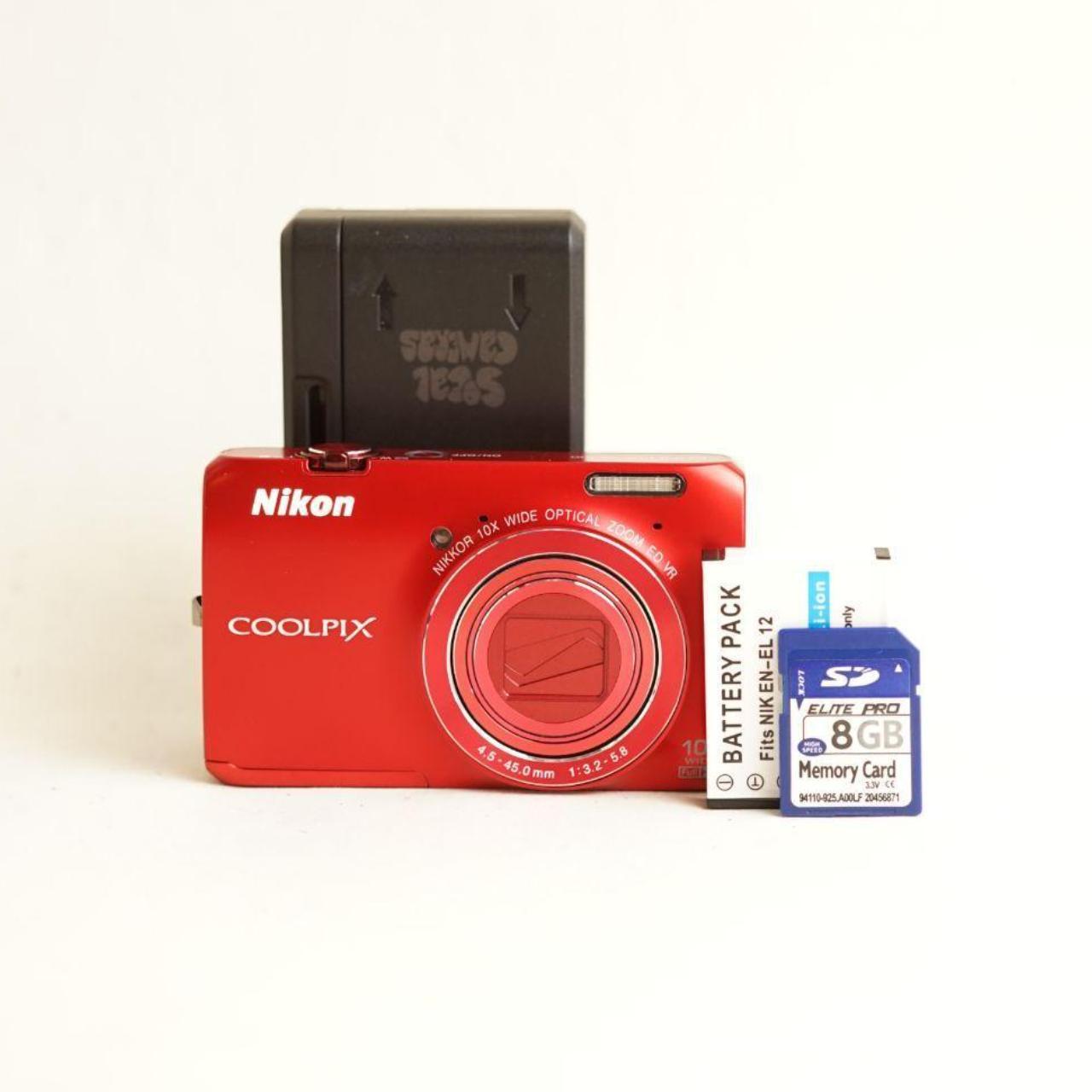 Nikon Coolpix S6300 Digital Camera | 16MP | Tested & Working | Red