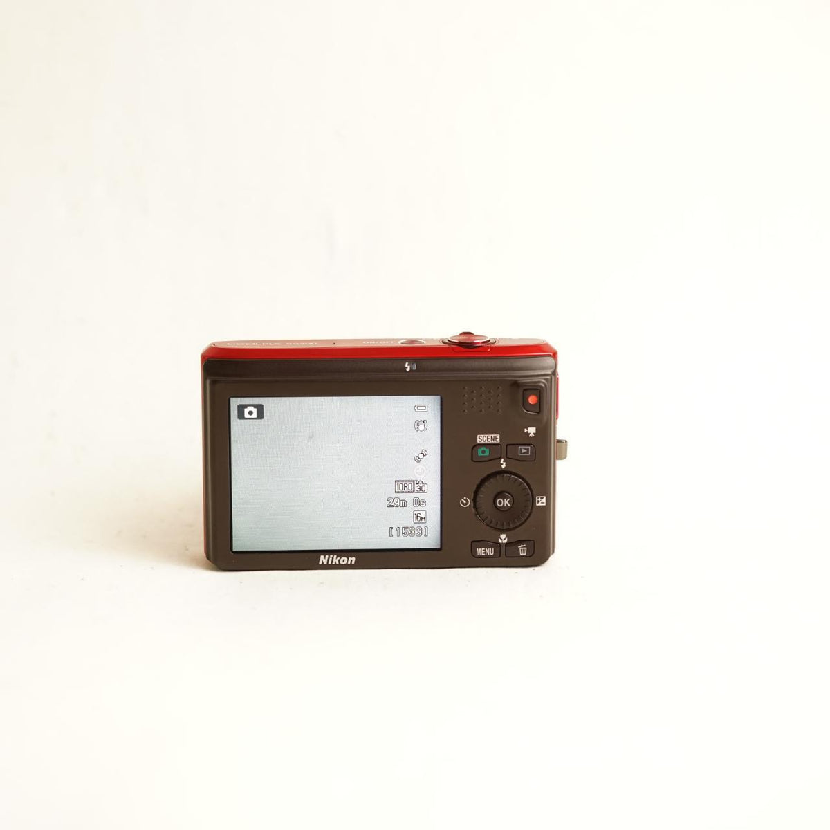 Nikon Coolpix S6300 Digital Camera | 16MP | Tested & Working | Red