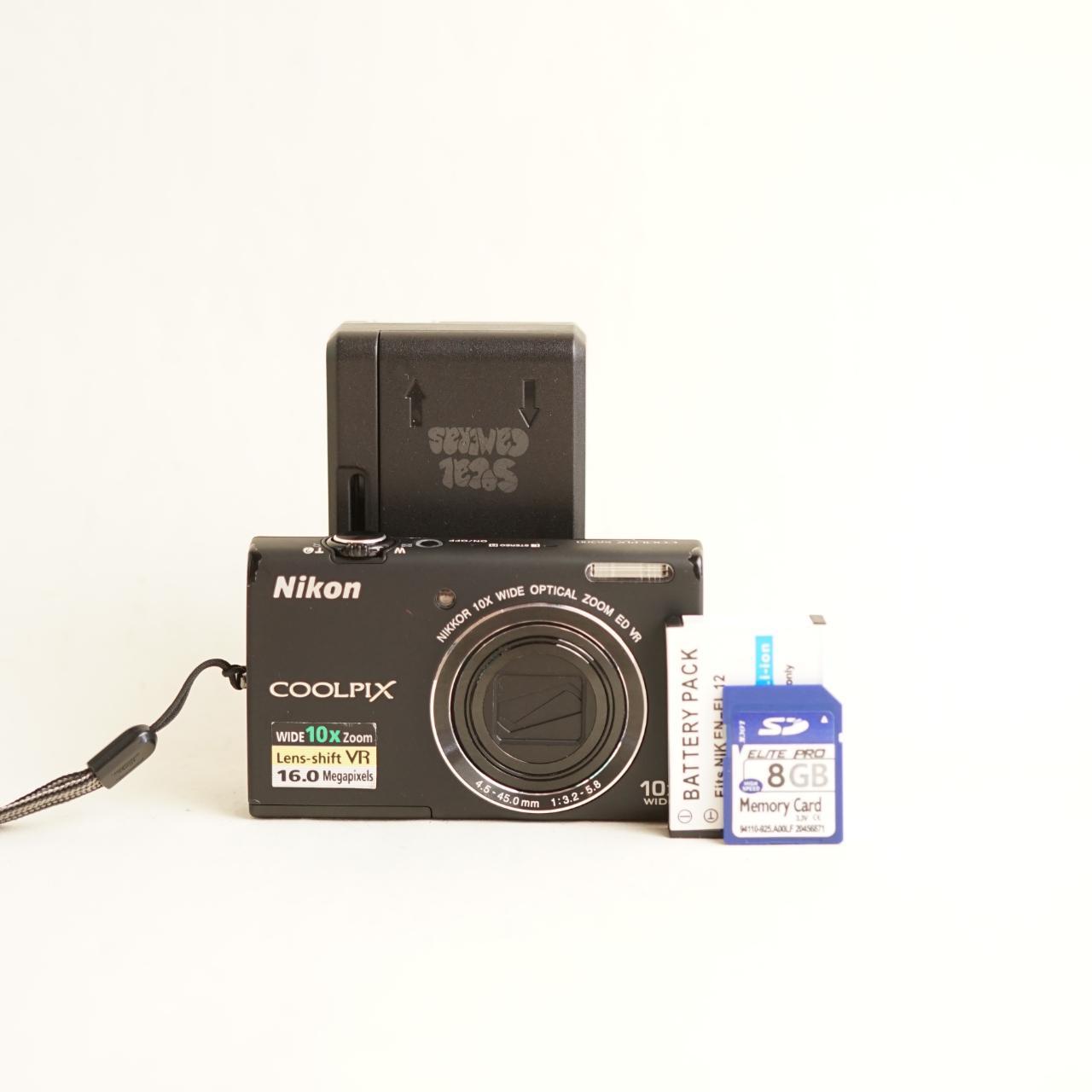 Nikon Coolpix S6200 Digital Camera | 16MP | Tested & Working | Black