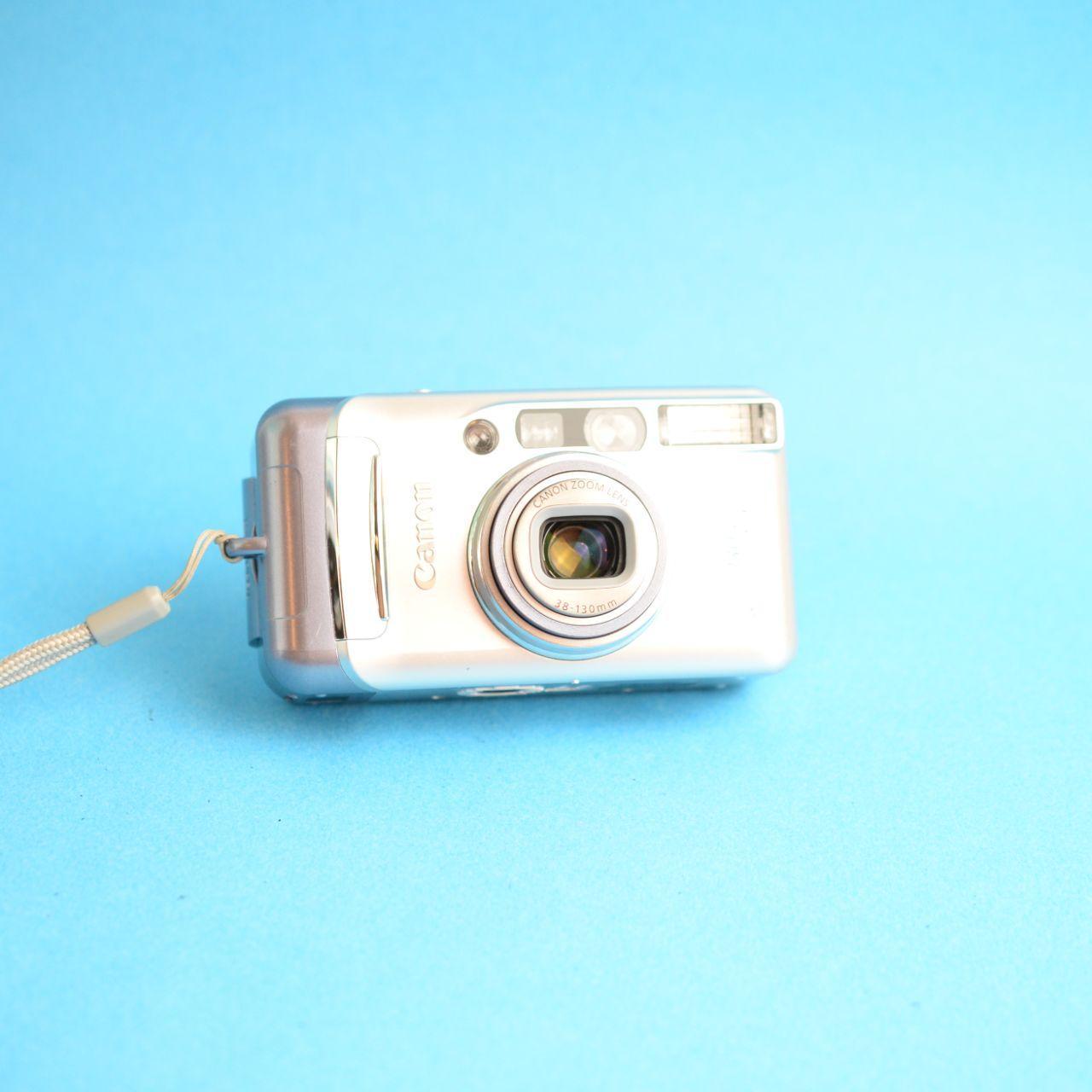 Canon Sure Shot 130u II Film Camera | 35mm Point & Shoot | Tested & Working | Silver