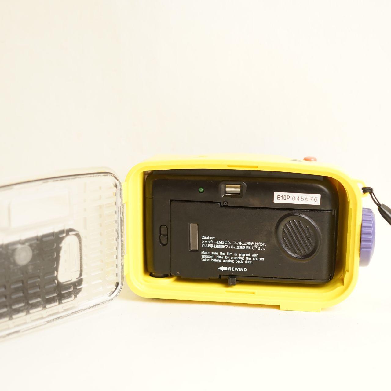 Epoque ET-100 SE Film Camera | Waterproof 35mm Point & Shoot | Tested & Working | Yellow & Purple
