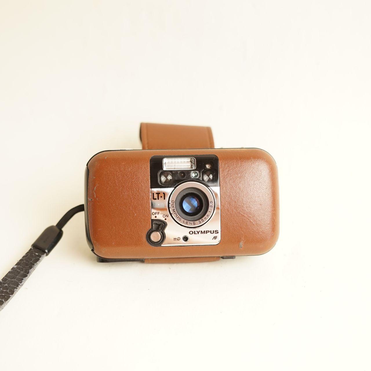 Olympus LT-1 Film Camera | 35mm Point & Shoot | Tested & Working | Tan & Black