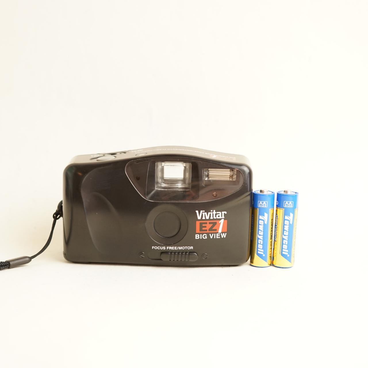 Vivitar EZ 1 Big View Film Camera | 35mm Point & Shoot | Tested & Working | Black