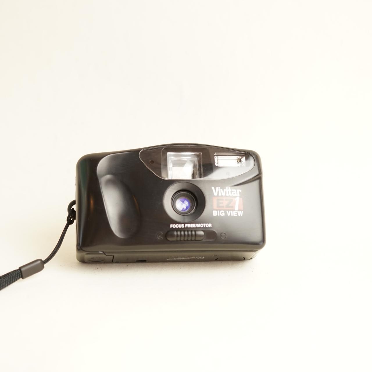 Vivitar EZ 1 Big View Film Camera | 35mm Point & Shoot | Tested & Working | Black