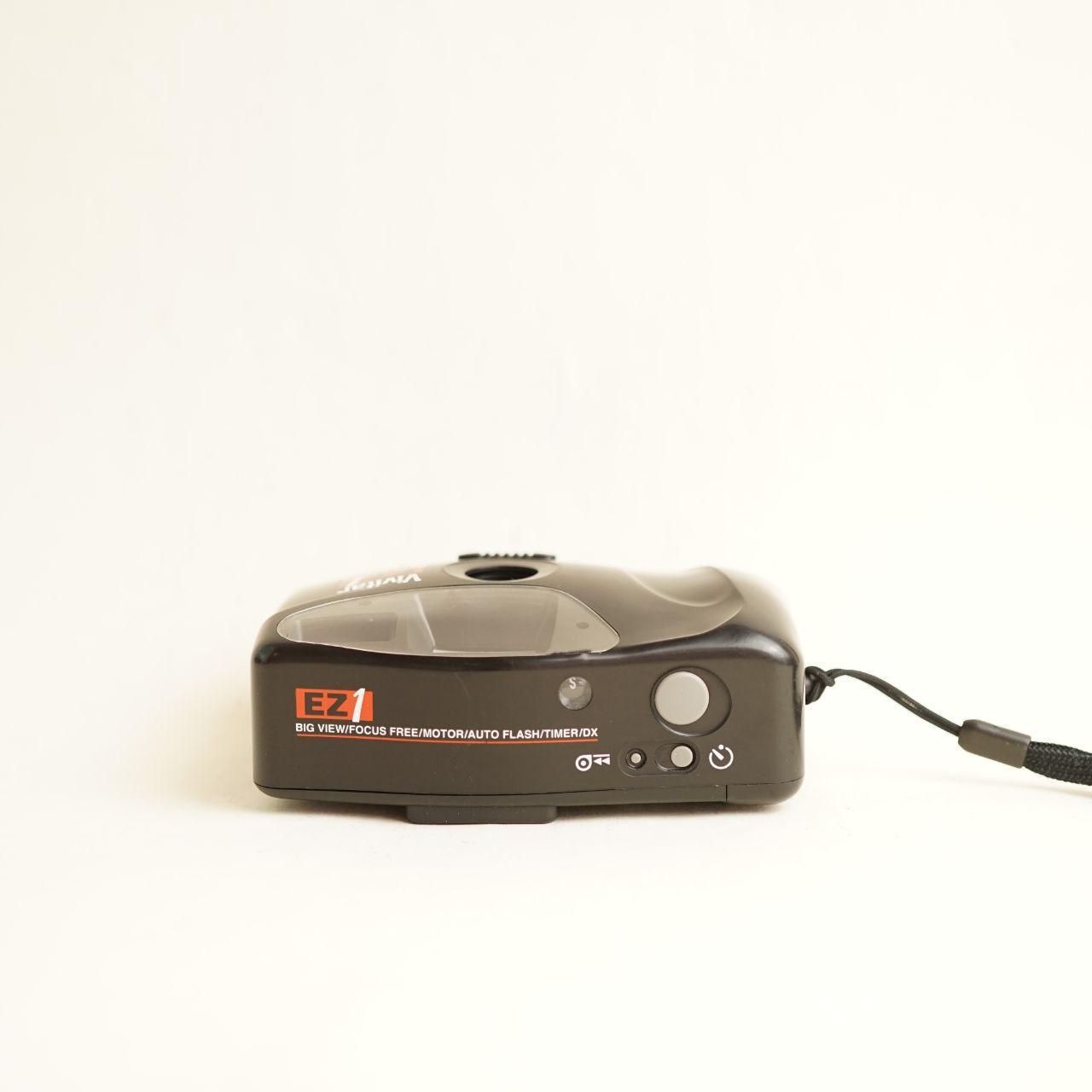 Vivitar EZ 1 Big View Film Camera | 35mm Point & Shoot | Tested & Working | Black