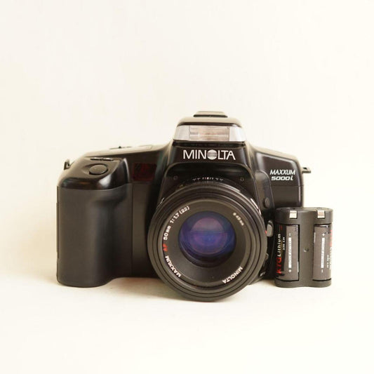 Minolta 5000i Film Camera | 35mm SLR | Tested & Working | Black