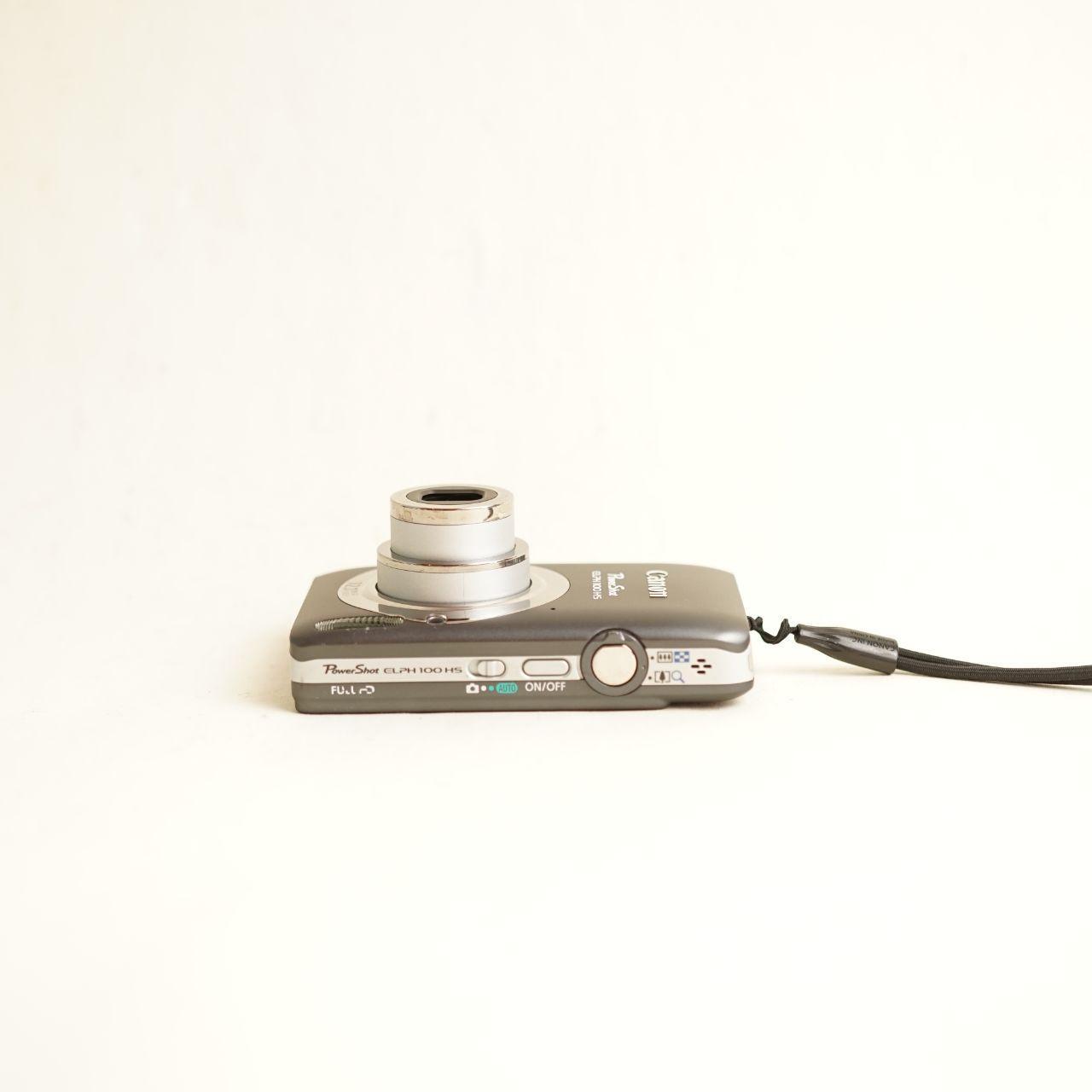 Canon PowerShot ELPH 100 HS Digital Camera | 12.1MP | Tested & Working | Grey