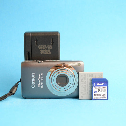Canon PowerShot ELPH 100 HS Digital Camera | 12.1MP | Read Description | Grey