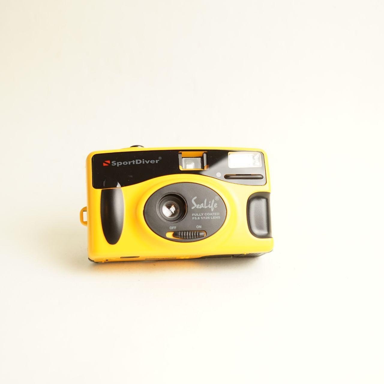 SeaLife SportDiver Automatic Film Camera | 35mm Point & Shoot | Tested & Working | Yellow + Black