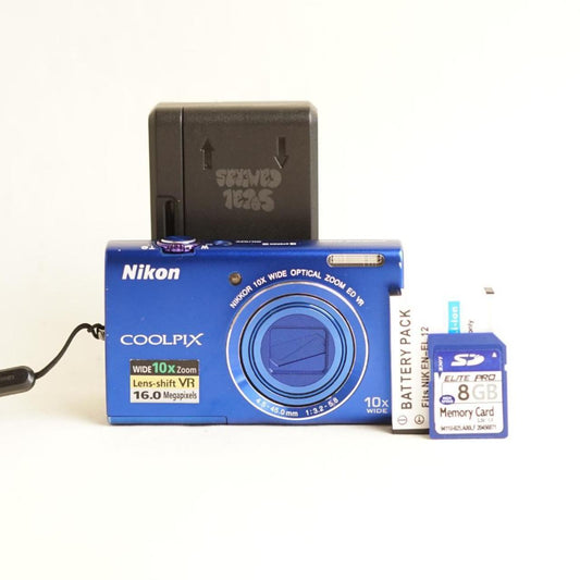 Nikon Coolpix S6200 Digital Camera | 16.0MP | Tested & Working | Blue