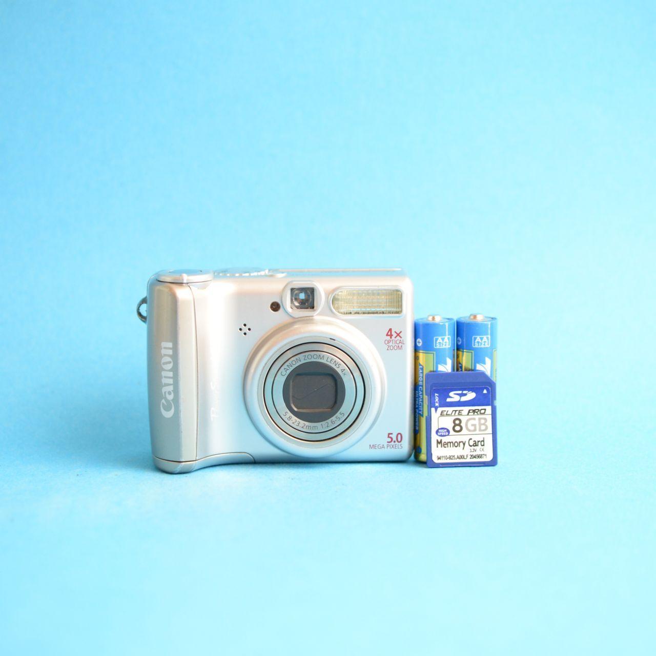 Canon PowerShot A530 Digital Camera | 5.0MP | Tested & Working | Silver