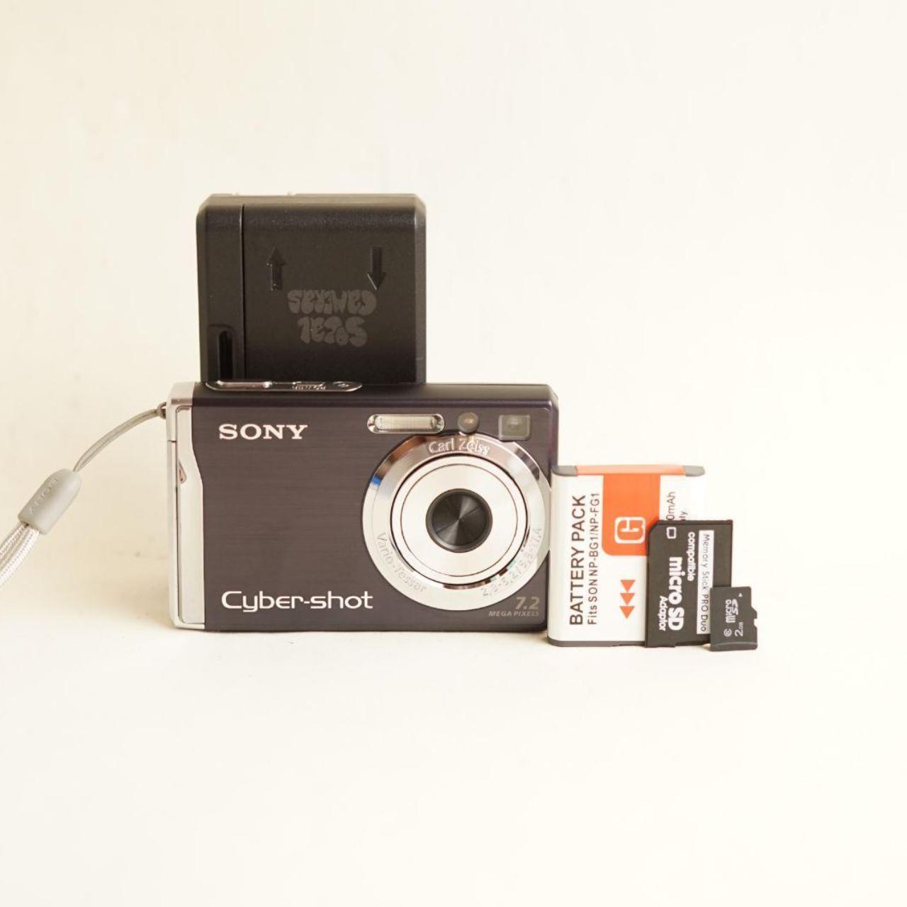 Sony Cyber-shot DSC-W80 Digital Camera | 7.2MP | Tested & Working | Black