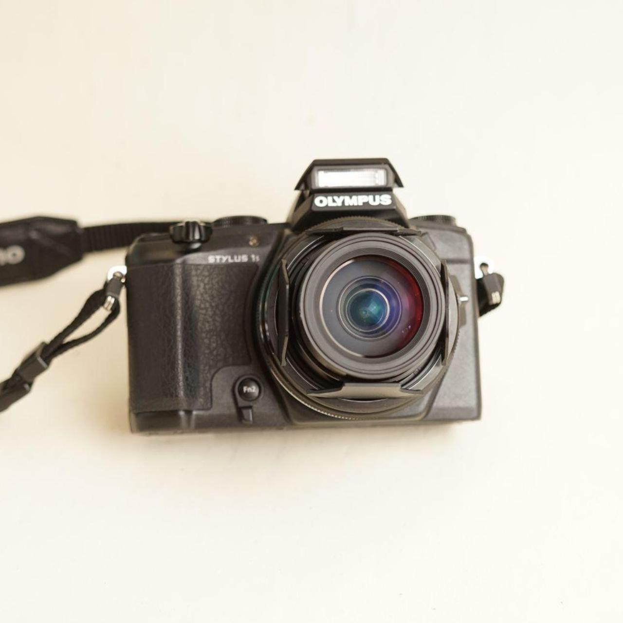 Olympus Stylus 1s Digital Camera | 12MP | Tested & Working | Black