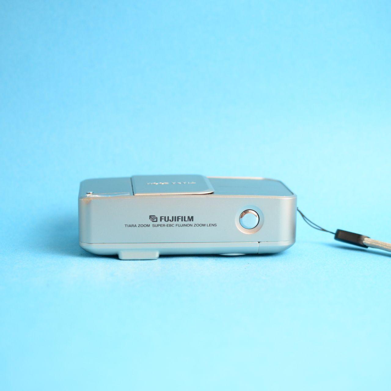 Fujifilm Tiara Zoom Film Camera | 35mm Point & Shoot | Tested & Working | Silver