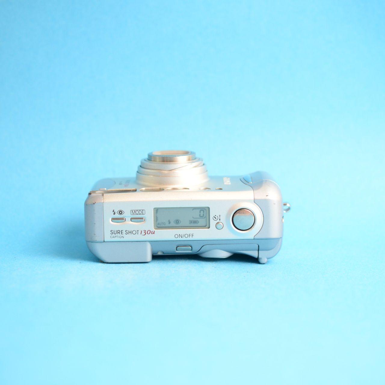 Canon Sure Shot 130u Film Camera | 35mm Point & Shoot | Read Description | Silver