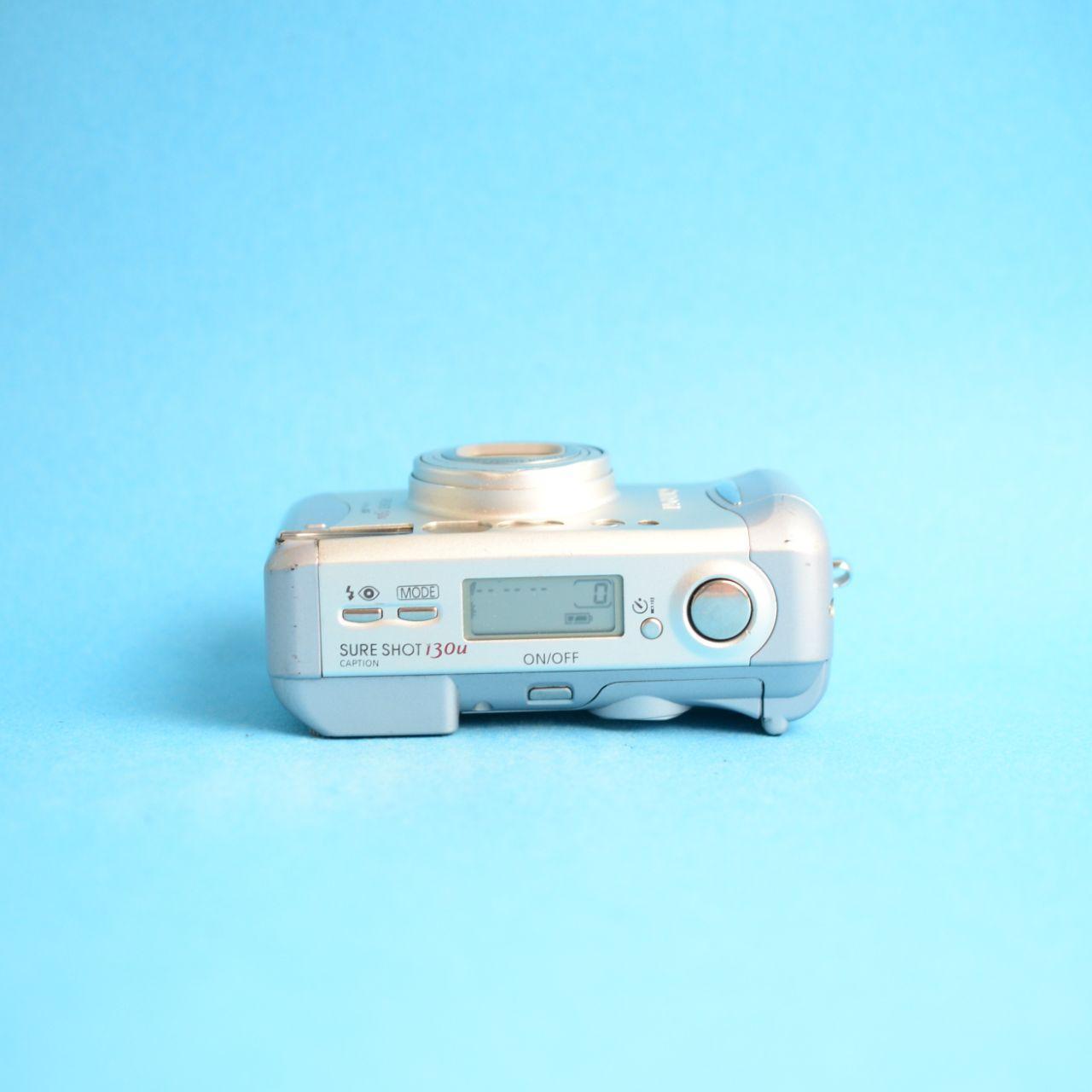 Canon Sure Shot 130u Film Camera | 35mm Point & Shoot | Read Description | Silver