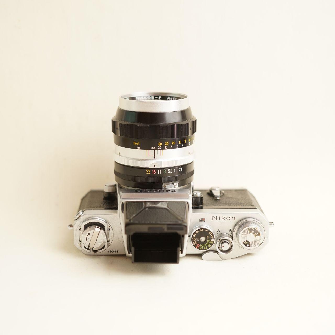 Nikon F Film Camera | 35mm SLR | Nikkor-P 10.5cm f/2.5 Lens | Fully CLA’d